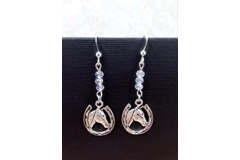 Horse beaded earrings