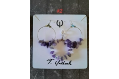 Gemstone Earrings and Matching Pendant