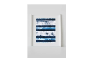 Blue and White Stipes P..