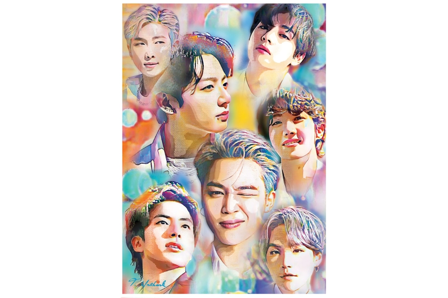 BTS Digital Art Print BTS Digital Art Print