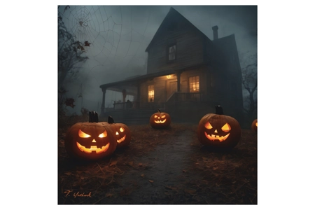 Haunted Halloween Print Haunted Halloween Print