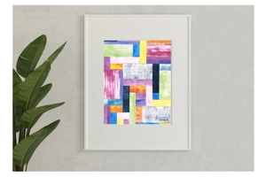 Multi Coloured Stripes Print Multi Coloured Stripes Print