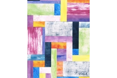 Multi Coloured Stripes Print