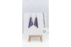 Triangle Wooden Abstract Earrings #1