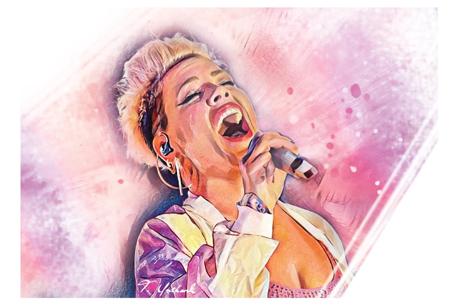 Pink Digital Art Print #2