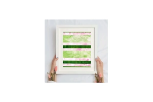 Pink and Green Stripes .. Pink and Green Stripes ..