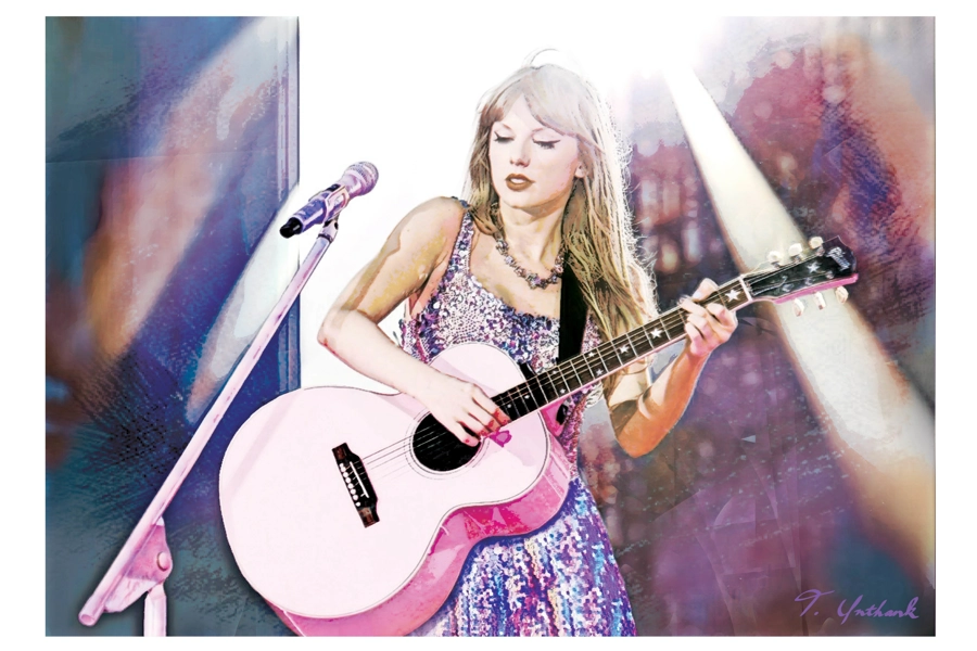 Taylor Swift Digital Art Print #3