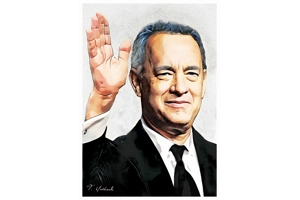Tom Hanks Digital Art Print Tom Hanks Digital Art Print