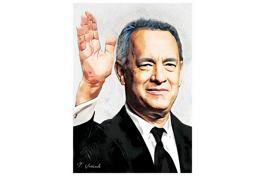 Tom Hanks Digital Art Print