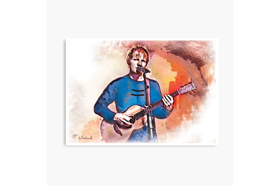 Ed Sheeran Digital Art Print
