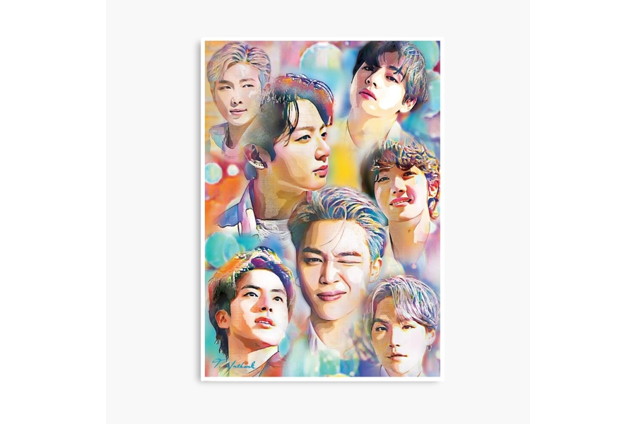 BTS Digital Art Print