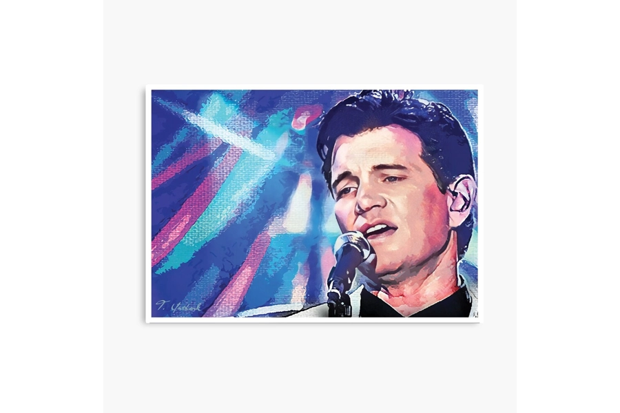 Chris Isaak Digital Art Print