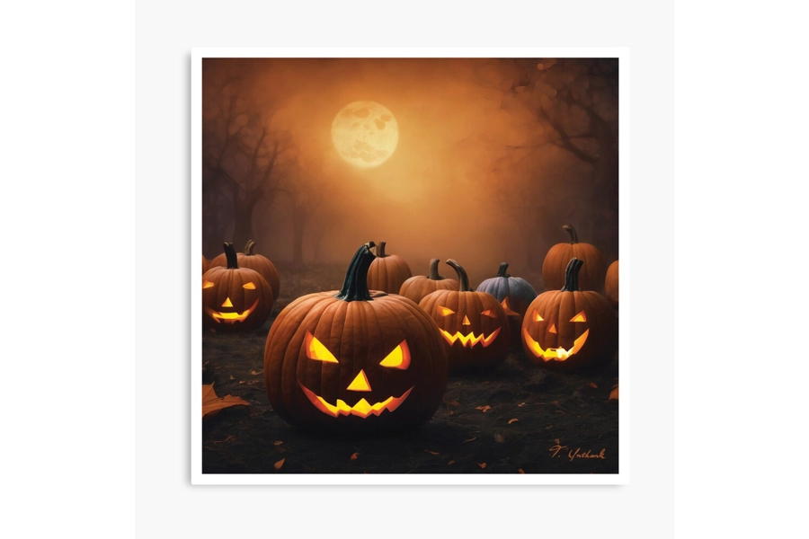 Halloween Pumpkin Print