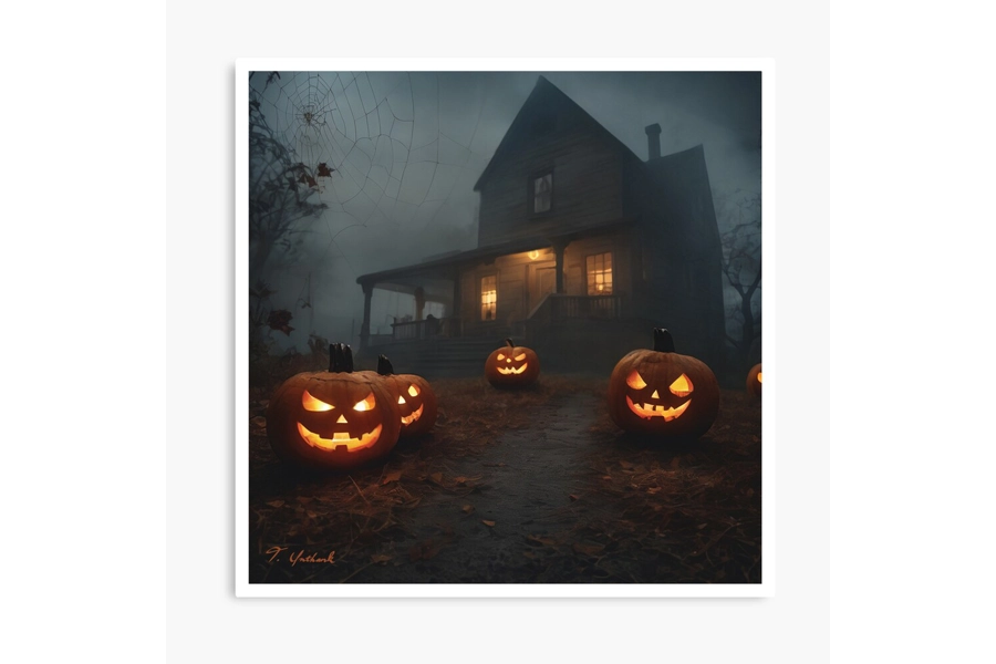 Haunted Halloween Print