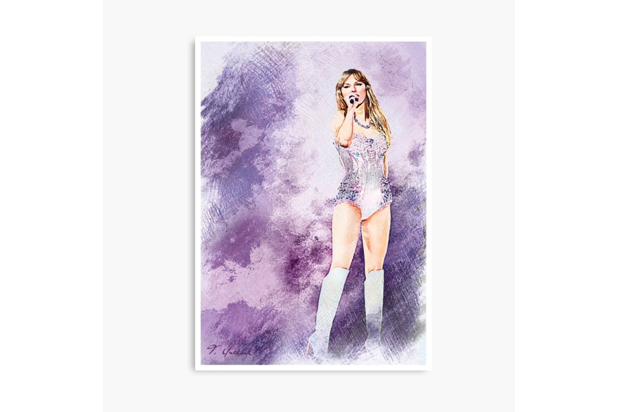 Taylor Swift Digital Art Print #2