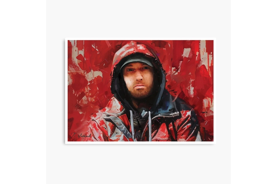 Eminem Inspired Digital Art Print Eminem Inspired Digital Art Print