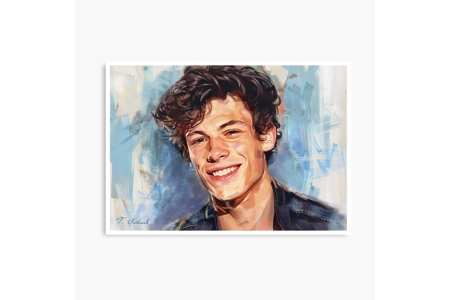 Shawn Mendes Digtal Art Print Shawn Mendes Digtal Art Print