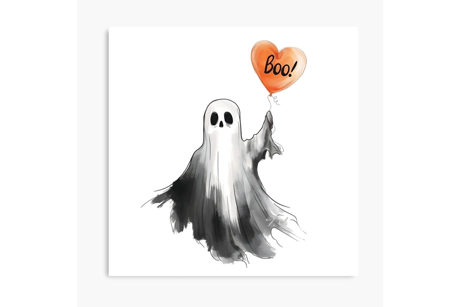 Halloween Ghost With Ba.. Halloween Ghost With Ba..