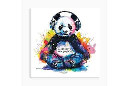Panda Meditation Digital Art..