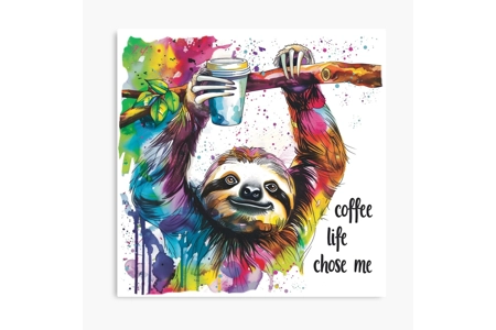 Coffee Life Digital Art Print