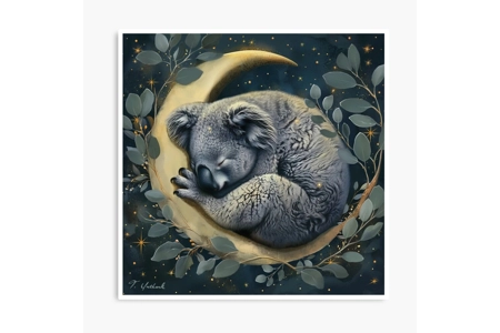 Koala Moon Digital Art Print