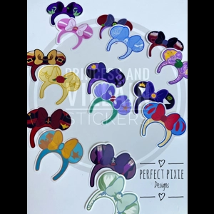 Good vs Evil Mouse Ear Sticker Set