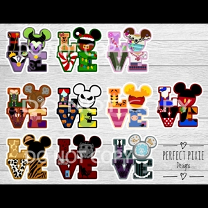 LOVE Character Stickers