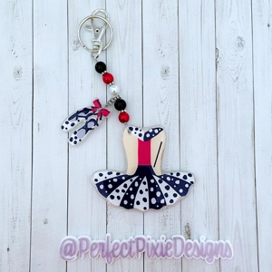 Dalmatian Villain Tutu Bag Charm