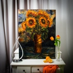 Vase avec des Tournesols