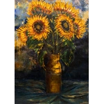 Vase avec des Tournesols