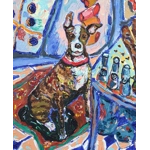 Pet in a Matisse inspired interior