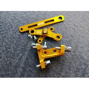 Golden Lambretta Gear Linkage Set # Limited Edition # Golden Lambretta Gear Linkage Set # Limited Edition #