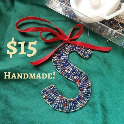 Handmade Letter Ornaments