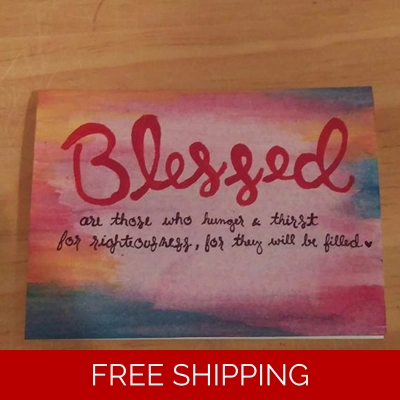 'Blessed' Greeting Card