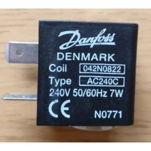 042N0822 Danfoss Coil for Solenoid AC240C 240V 50/60Hz 7W