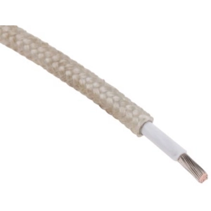 1.5mm WHITE HEAT RESISTANT HIGH TEMPERATURE WIRE CABLE