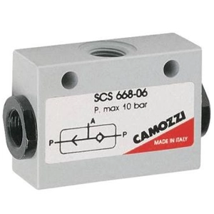 Camozzi Shuttle Valve, 1/8"