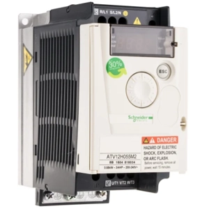 ATV12H055M2 Schneider Electric ATV 12 Variable Speed Drive, 1-Phase In, 400Hz Out, 0.55 kW, 230 V ac