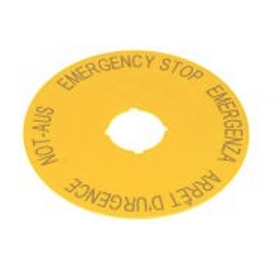 KE-73951 Yellow Emergency Plate