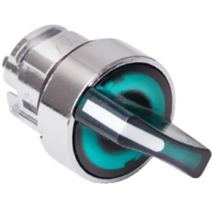 ZB4BK1433 Schneider Green illuminated selector switch head 2-position spring return to left