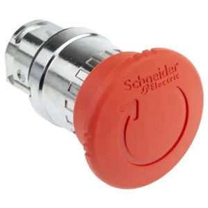 ZB4BS844 Schneider Emergency Button - Twist to Reset, 40mm Mushroom Head