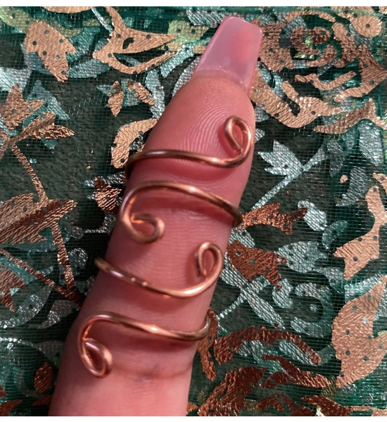 Copper toe ring