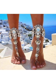 Crystal Soleless Sandals