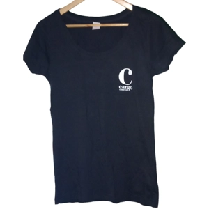 Cargo Black T-Shirt Small Short Sleeve Regular Fit Cotton Cosmetics Make-Up Ad