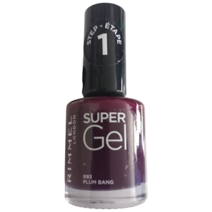 Rimmel Super Gel Nail Polish 093 Plum Bang 12ml