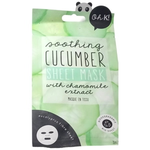 Oh-K Sheet Face Mask 20ml Soothing Cucumber Chamomile Extract Skin Bio Cooling