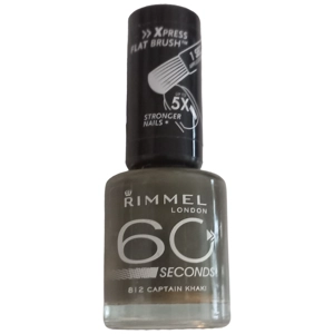 Rimmel 60 Seconds Nail Polish 812 Captain Khaki 8ml