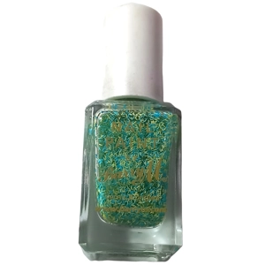 Barry M Nail Polish 10ml Sour Apple Confetti Paint Colour Sprinkles Nails Blue