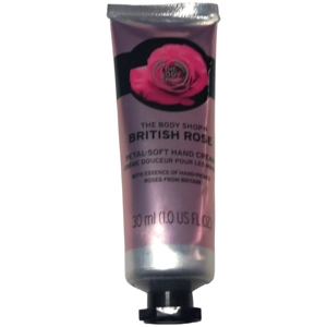 Body Shop Hand Cream 1x30ml British Rose Travel Size Petal Soft Scented Skin