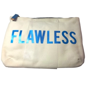 Boots Flawless Cosmetic Bag Pouch Make-Up Case Travel Zip Cotton Beauty Holiday